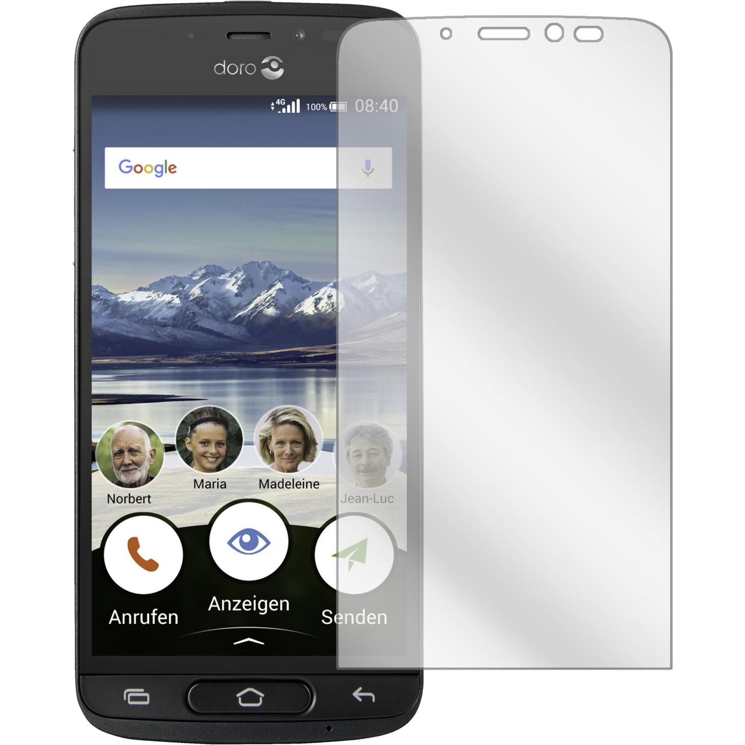 Thumbnail - Dipos Displayschutzfolie Crystalclear (2 Stück, Doro 8040), Smartphone Schutzfolie, Transparent