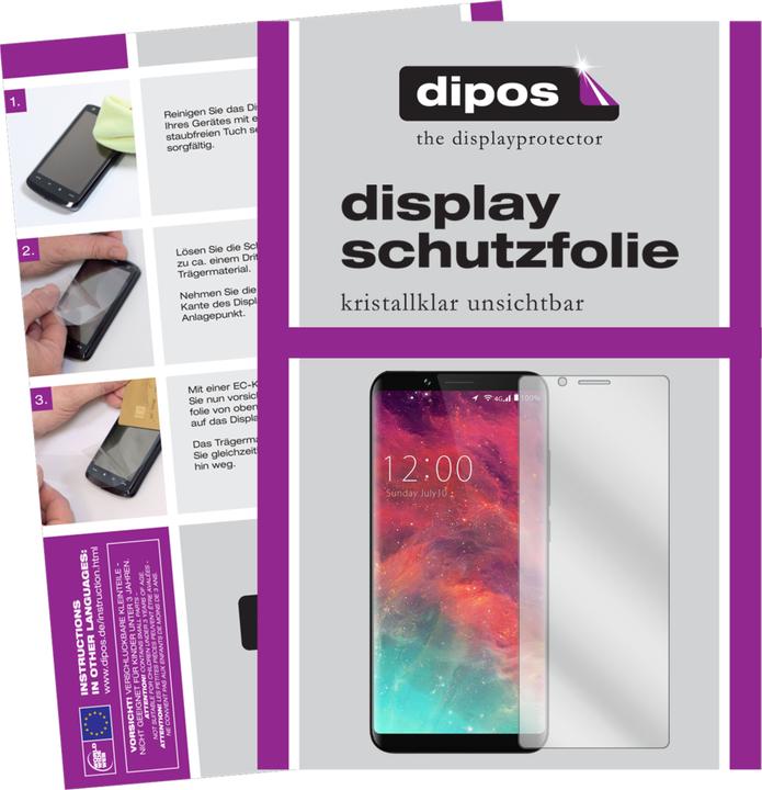 Dipos 2 Pellicole Protettive In Vetro Per ASUS ZenFone Max Pro M2 - Crystal Clear, Made In Germany