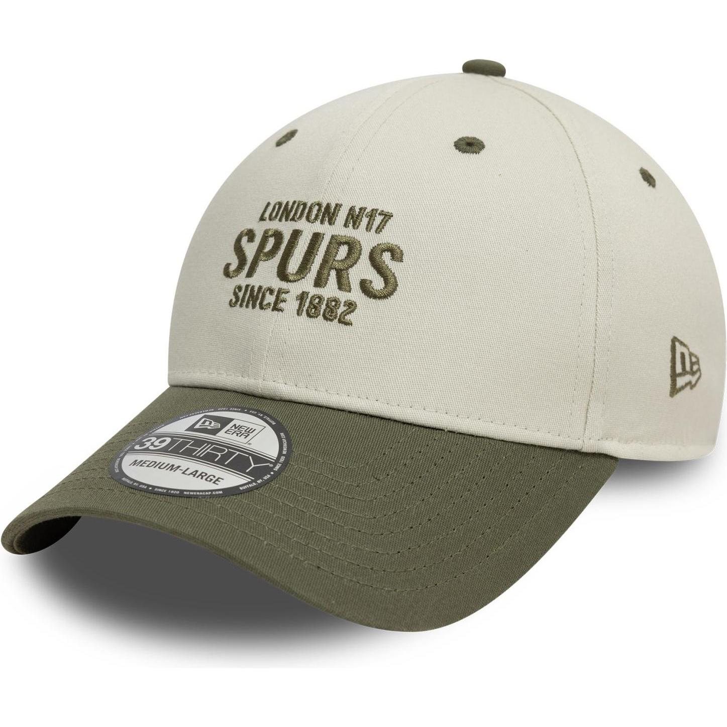New Era, Herren, Cap, 39Thirty Stretch Cap - Tottenham Hotspur beige - L/X, Beige, (L)