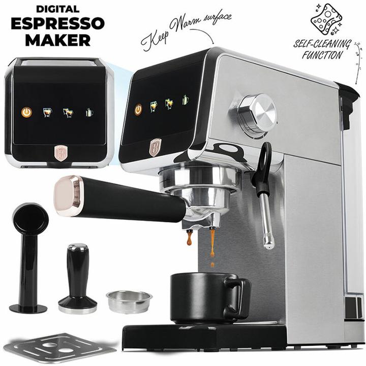 Actual product image BerlingerHaus Haus Espresso Kaffeemaschine 1.2 Liter Black Rose Collection