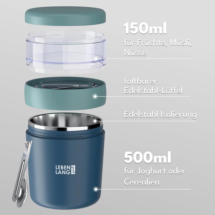 Produktbild Lebenlang Müslibecher To Go mit Löffel