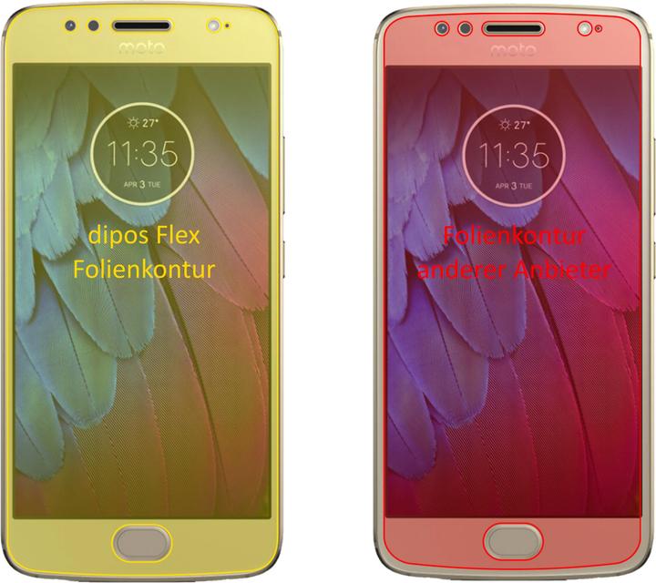Actual product image Dipos Screen Protector Full-Cover 3D (3 pcs., Motorola Moto G5S Plus)