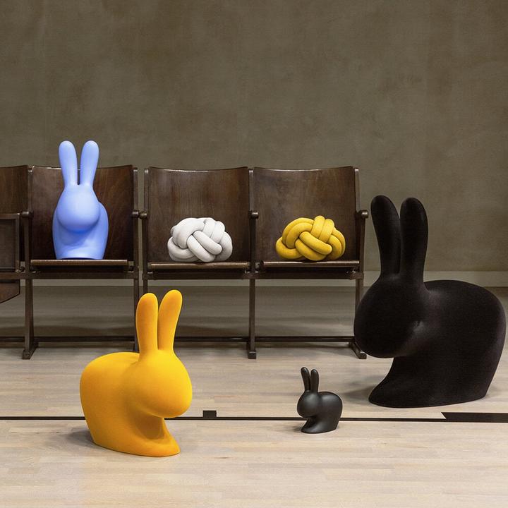 Immagine prodotto Qeeboo Sedia per bambini Rabbit Velvet Oro Scuro (Poltrona per bambini)