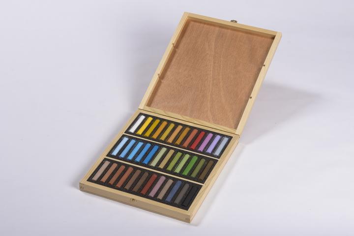 BlockX Wooden box 36 pastels (36 x)