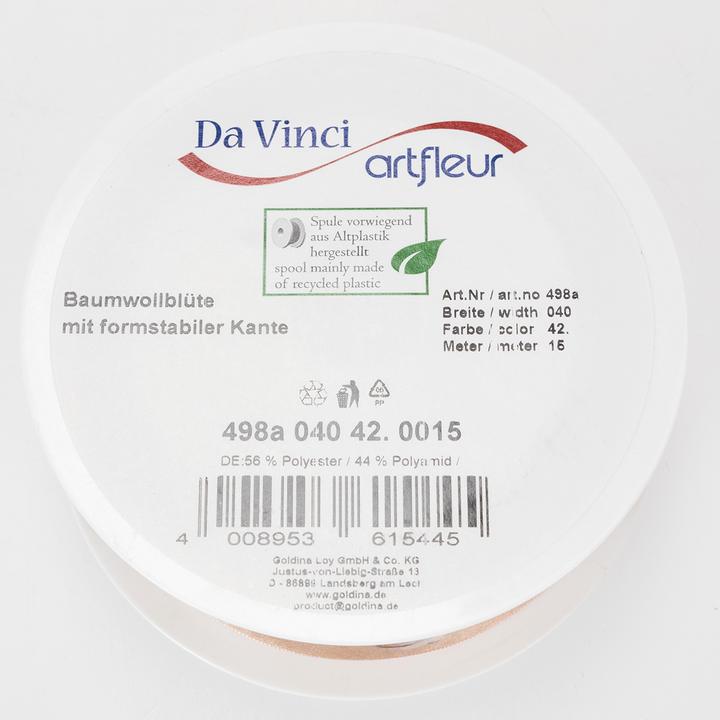 Produktbild Viana band mit Baumwollblüten für Dekoration und Geschenkverpackung