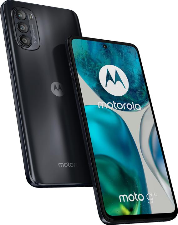 Image du produit Motorola moto g52 (128 Go, Noir, 6.60", Double SIM hybride, 50 Mpx, 4G)