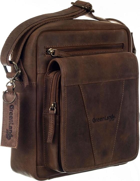 Immagine prodotto Greenland Nature Montenegro borsa a tracolla RFID in pelle 22 cm