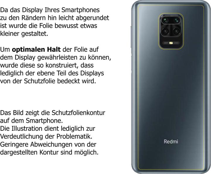 Produktbild Dipos Displayschutzfolie Crystalclear (5 Stück, Xiaomi Redmi Note 9S)