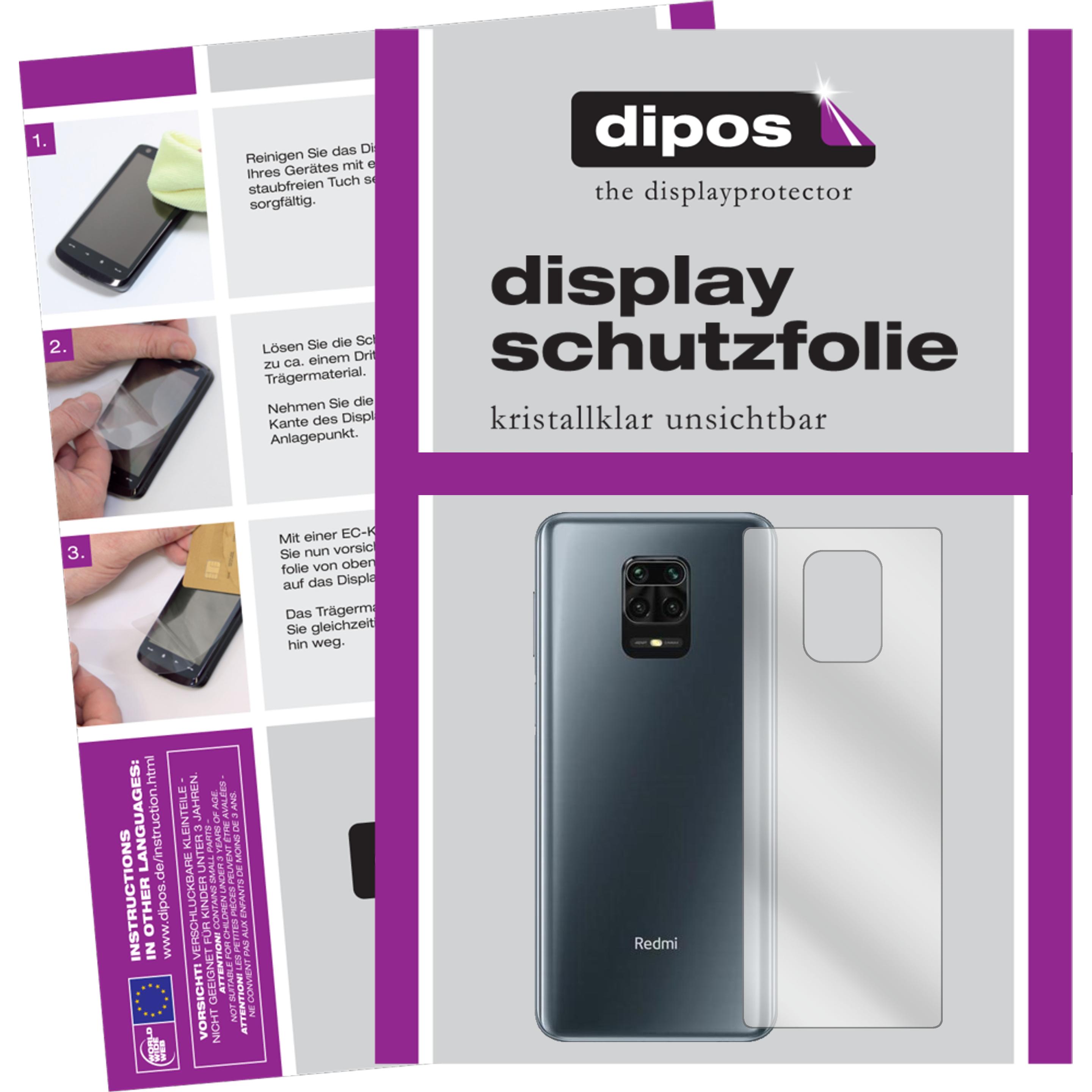 Dipos Displayschutzfolie Crystalclear (5 Stück, Xiaomi Redmi Note 9 Pro Max), Smartphone Schutzfolie, Transparent