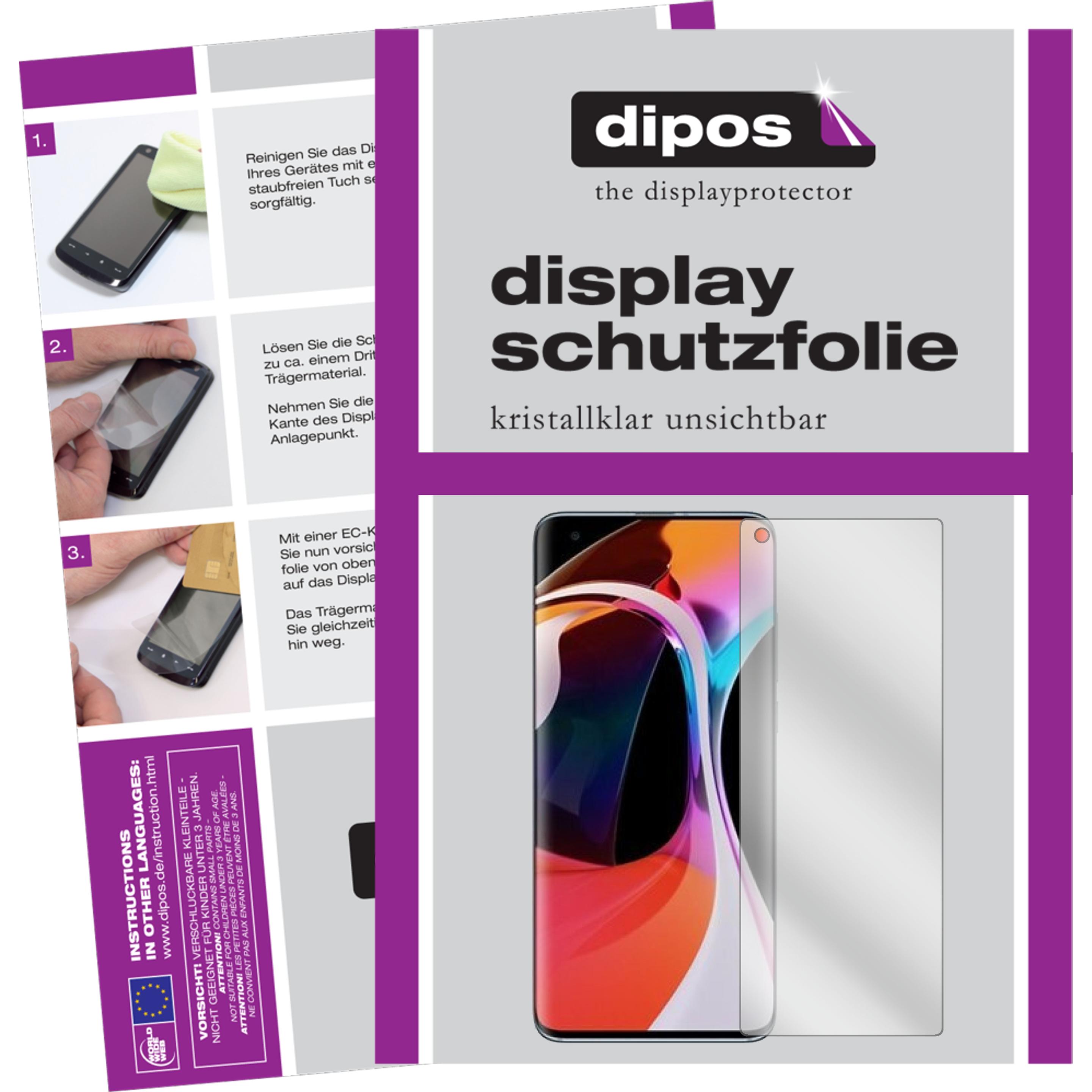 Dipos Displayschutzfolie Crystalclear (2 Stück, Xiaomi Mi 10 Pro), Smartphone Schutzfolie, Transparent