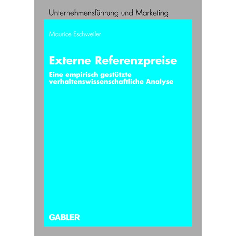 Externe Referenzpreise, Fachbücher von Maurice Eschweiler