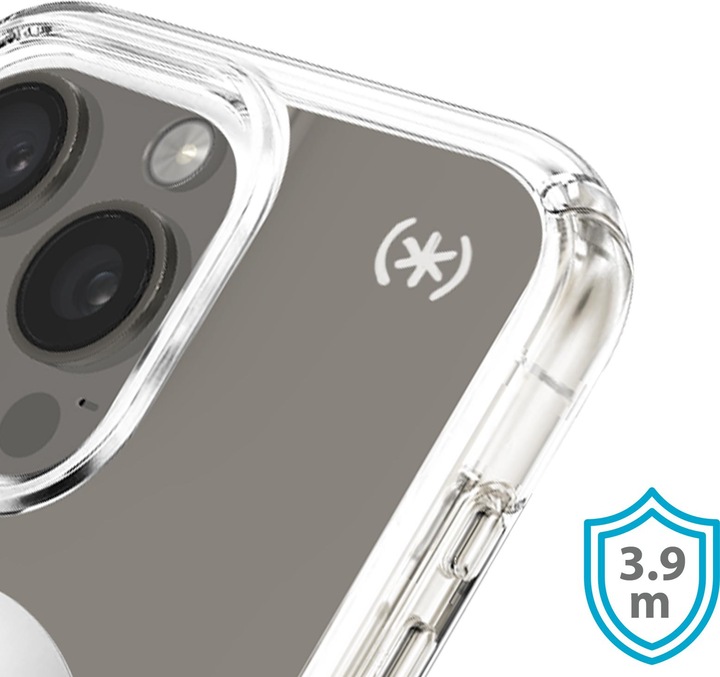 Produktbild speck Presidio Perfect Clear Clicklock Case Series (Apple iPhone 15 Pro Max)