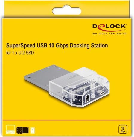 Produktbild Delock USB Type-C™ Dockingstation für 1 x U.2 SSD