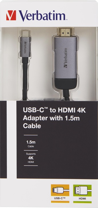 Produktbild Verbatim USB Typ-C zu (1.50 m, HDMI)