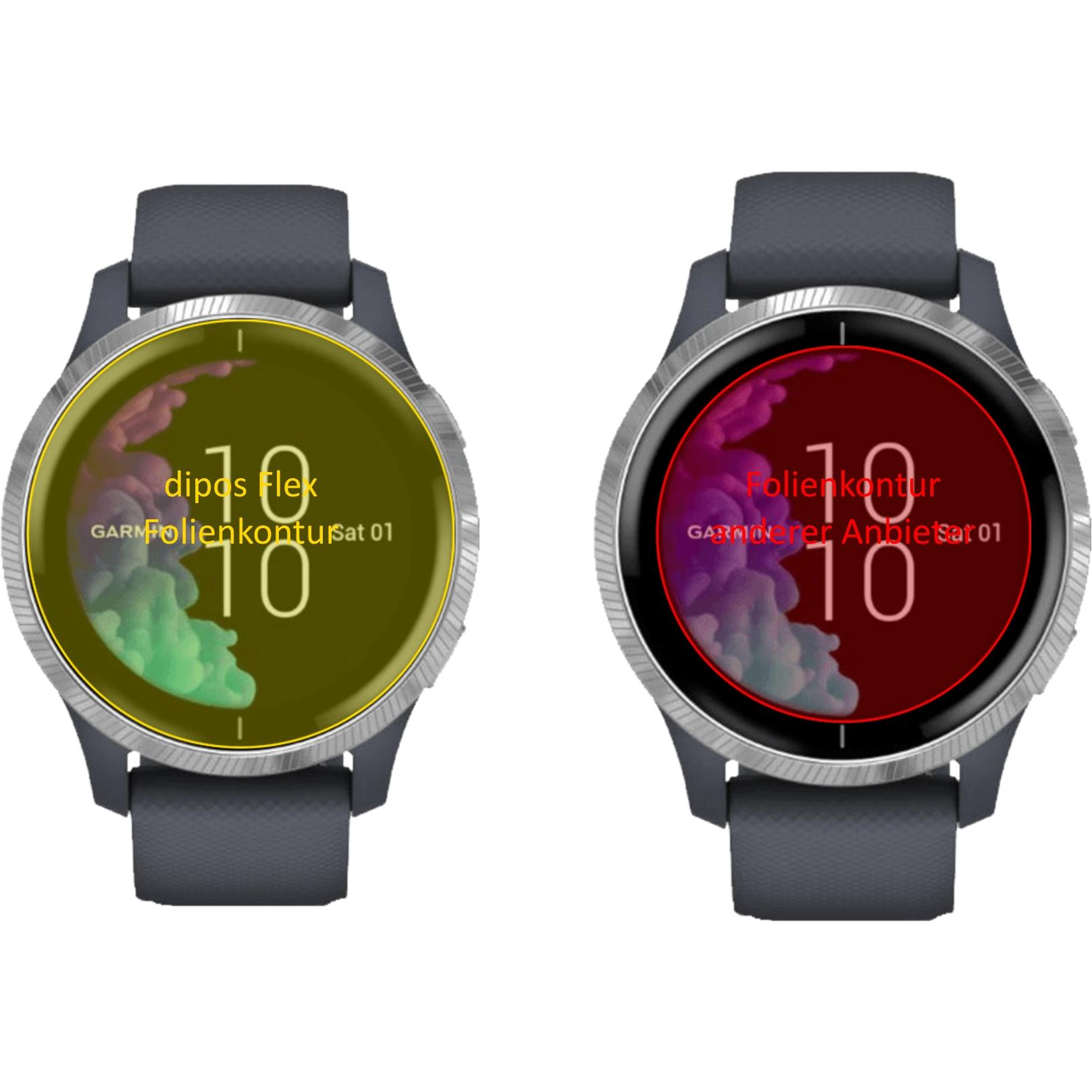 Thumbnail - Dipos Displayschutzfolie Full-Cover 3D, Smartwatch Schutzfolie, Transparent