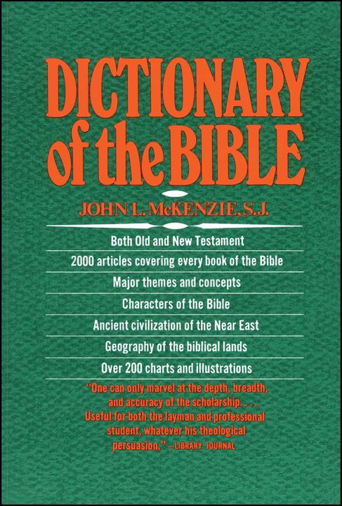 Produktbild The Dictionary Of The Bible (Englisch, John L. Mckenzie, 1995)