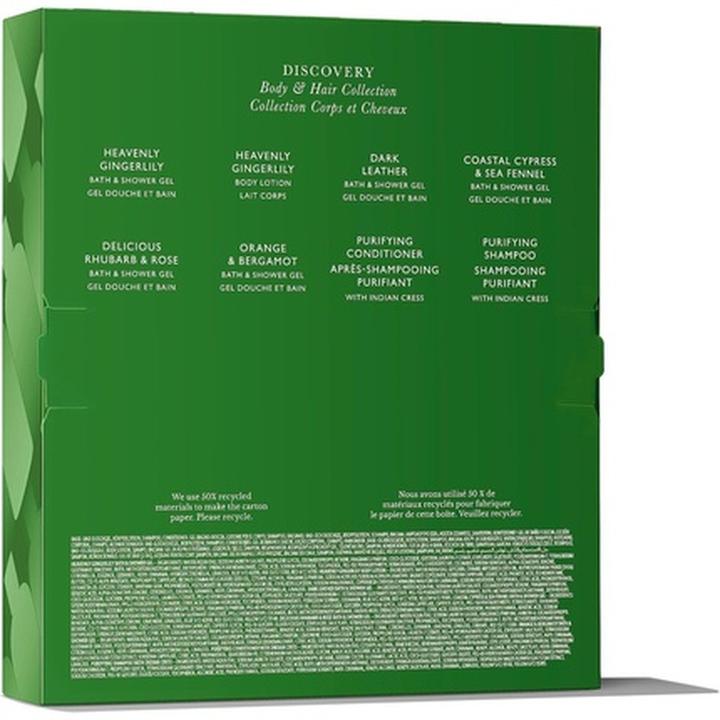Valeurs nutritives et ingrédients Molton Brown Discovery (Set soin du corps)