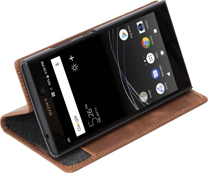 Actual product image Krusell Sunne 2 Card Foliowallet Sony Xperia L2 vintage cognac (Sony Xperia L2)