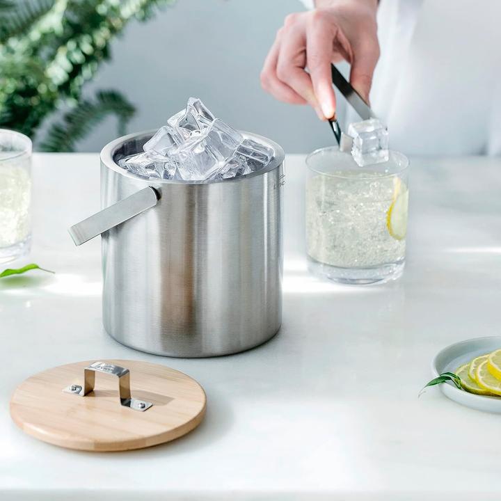 Immagine prodotto Lacor Secchiello per ghiaccio in bambù con coperchio