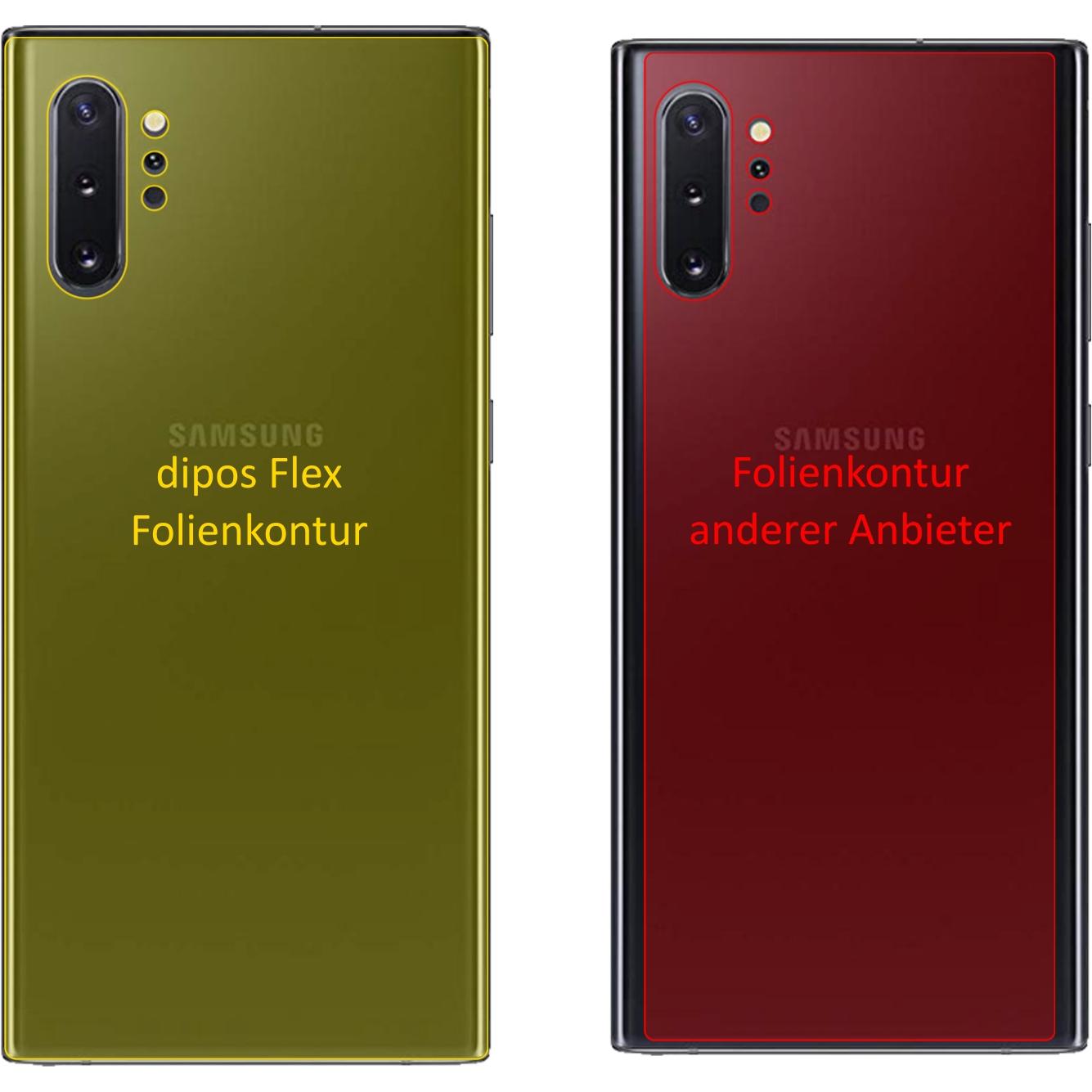 Thumbnail - Dipos Displayschutzfolie Full-Cover 3D (3 Stück, Samsung Galaxy Note 10+), Smartphone Schutzfolie, Transparent