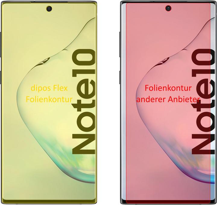 Produktbild Dipos Displayschutzfolie Full-Cover 3D (3 Stk., Samsung Galaxy Note 10 5G)