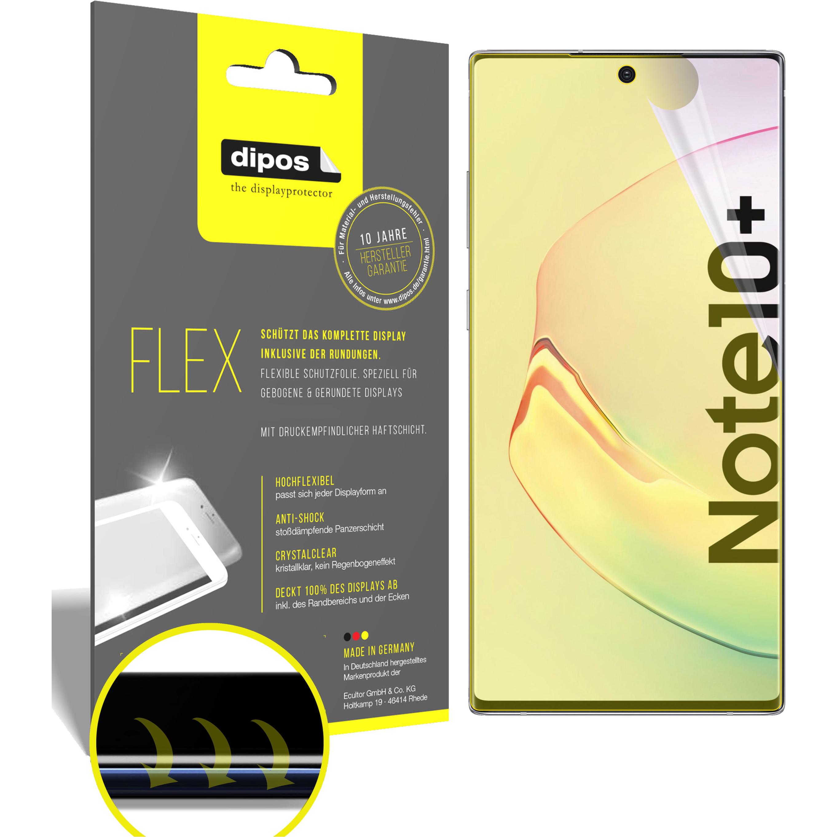 Thumbnail - Dipos Displayschutzfolie Full-Cover 3D (2 Stück, Samsung Galaxy Note 10+), Smartphone Schutzfolie, Transparent