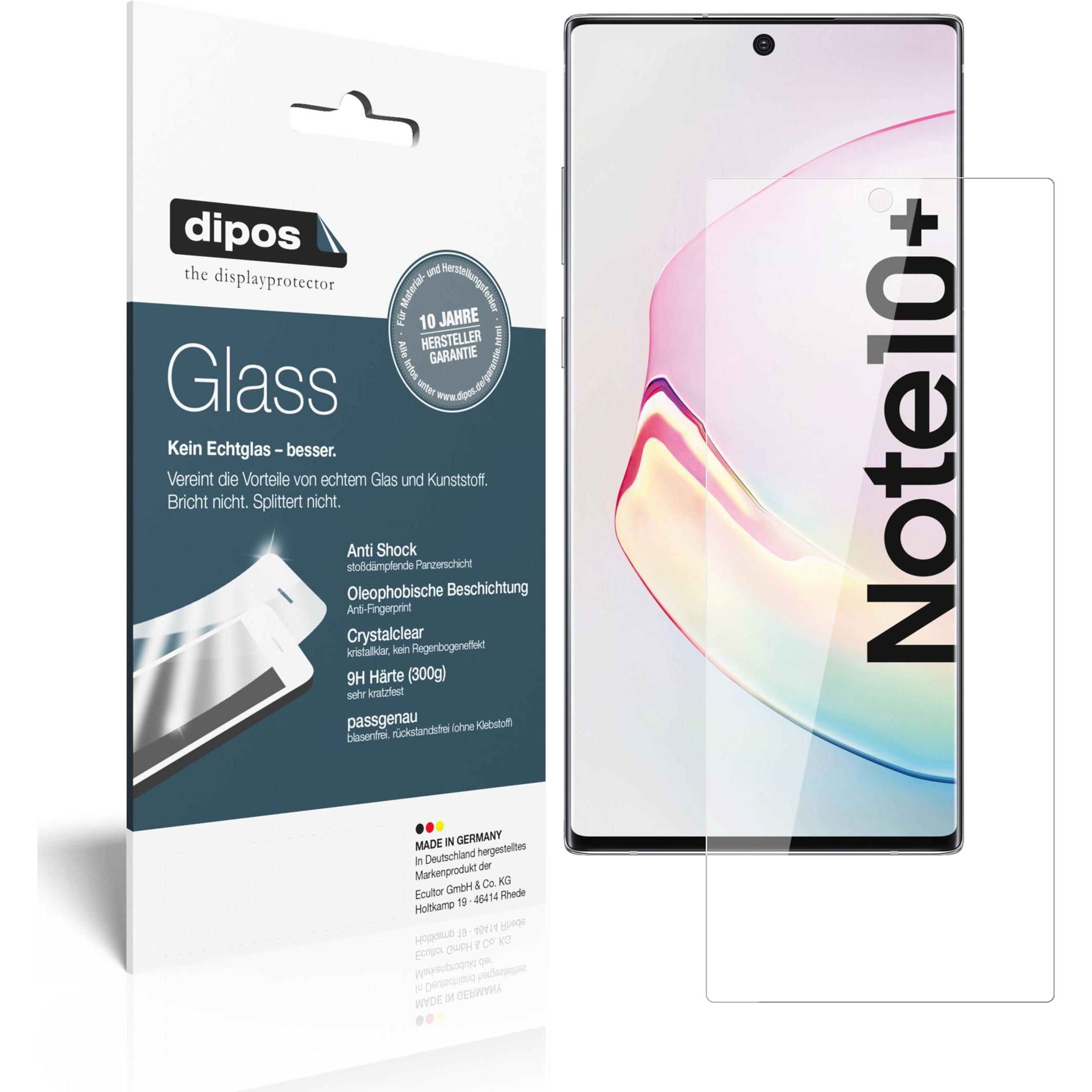 Dipos Displayschutz Anti-Shock (1 Stück, Samsung Galaxy Note 10+), Smartphone Schutzfolie, Transparent