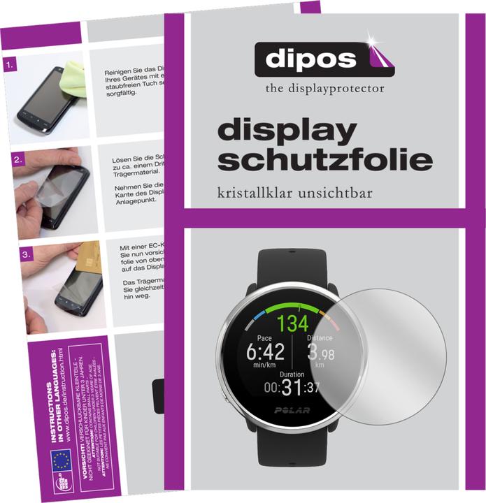 Pellicola Protettiva Antiriflesso Dipos Per Orologi 37 Mm – 5 Pezzi – Made In Germany – Opaca, Anti-impronta, Anti-graffio