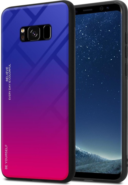 Produktbild Cadorabo TPU 2 Farben Glas Cover (Samsung Galaxy S8+)