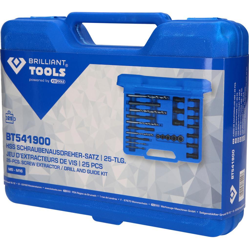 Thumbnail - Brilliant Tools, Gewindeschneider + Gewindebohrer, HSS Schraubenausdreher-Satz, 25-tlg