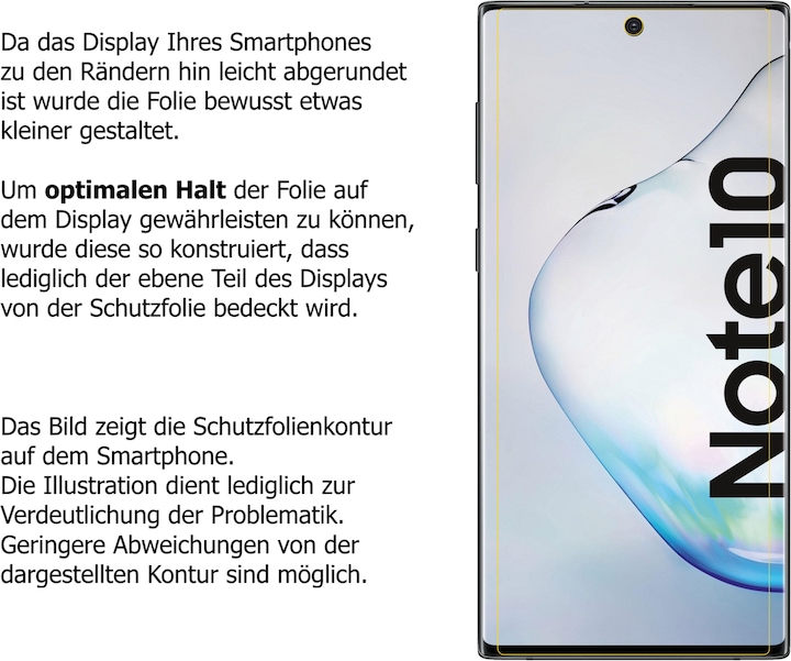 Produktbild Dipos Displayschutz Anti-Shock (2 Stück, Samsung Galaxy Note 10 5G)