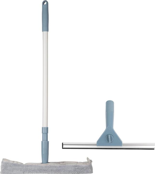 Image du produit Ultra Clean Kit de nettoyage 4 pièces avec raclette à vitres, éponge, raclette à vitres et manche télescopique (1 pcs)