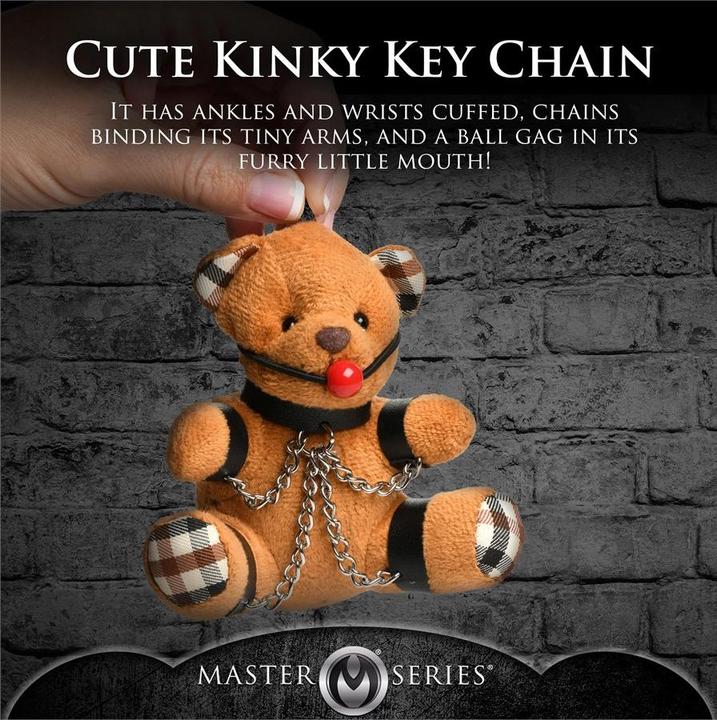 Actual product image Master Series Geknebelter Teddybär Schlüsselanhänger
