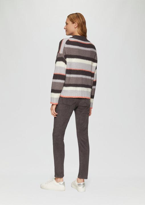 Produktbild S.Oliver Strickjacke Gestreifte Strickjacke mit Knopfleiste (36)
