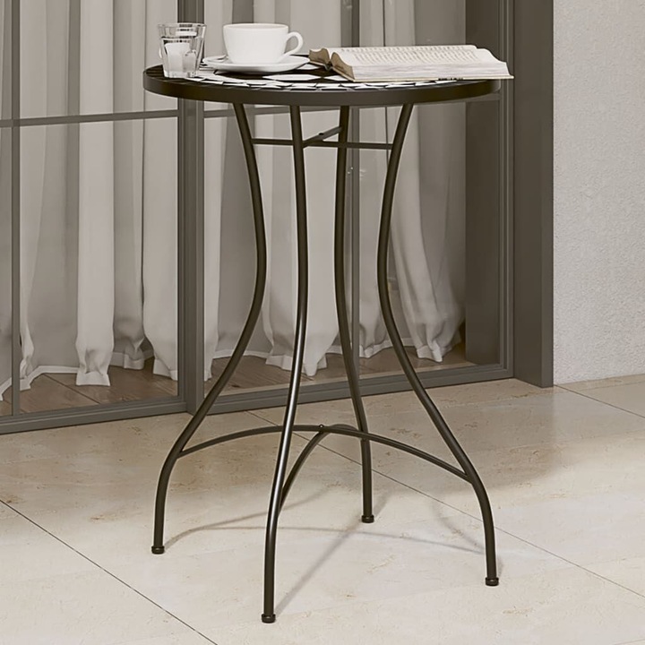 Produktbild VidaXL Mosaik-Bistrotisch Ø50 x 70 cm Keramik (50 cm)