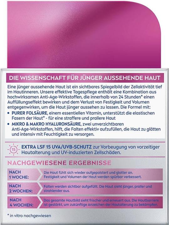 Valeurs nutritives et ingrédients NIVEA Cellular Expert Filler Tagespflege (50 ml, Crème de jour, SPF 15)