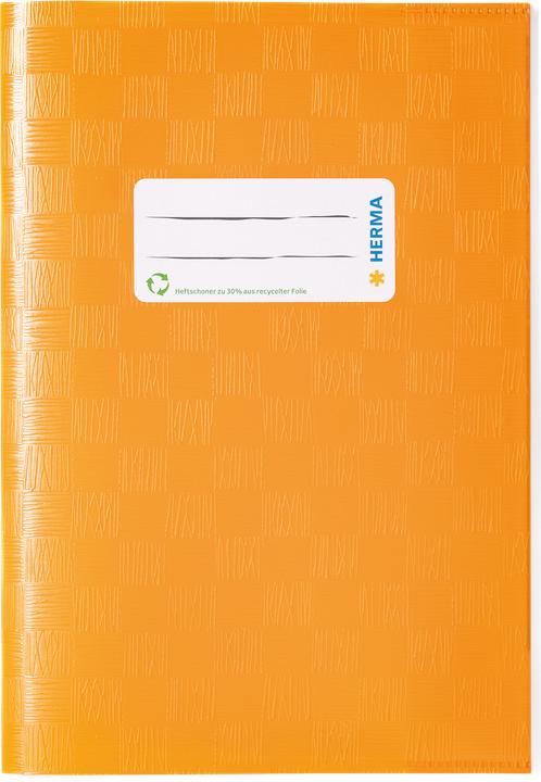 Actual product image HERMA Exercise book cover, DIN A5, made of PP, orange covered (A5)