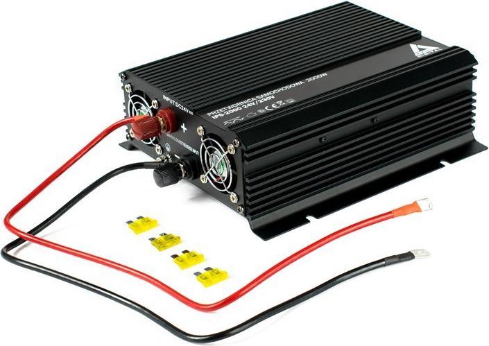 Actual product image Digital AZO 24 VDC / 230 VAC car inverter IPS-2000 2000W