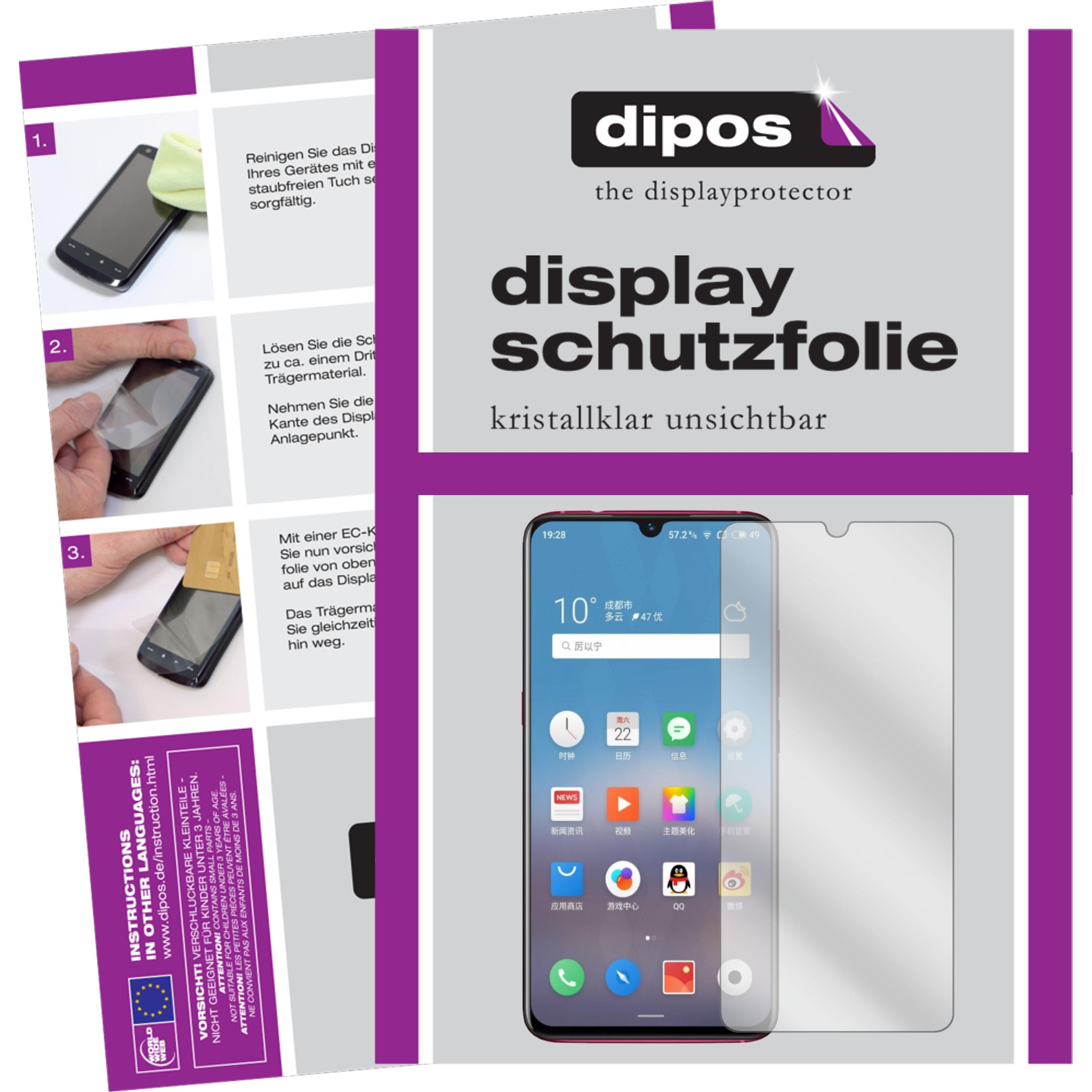 Dipos Displayschutzfolie Crystalclear (5 Stück, Meizu Note 9), Smartphone Schutzfolie, Transparent