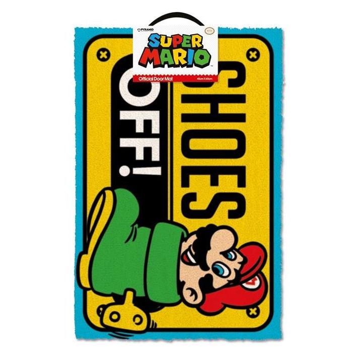 Pyramid, Fussmatte, Super Mario Fussmatte Shoes Off (60 x 60 cm)