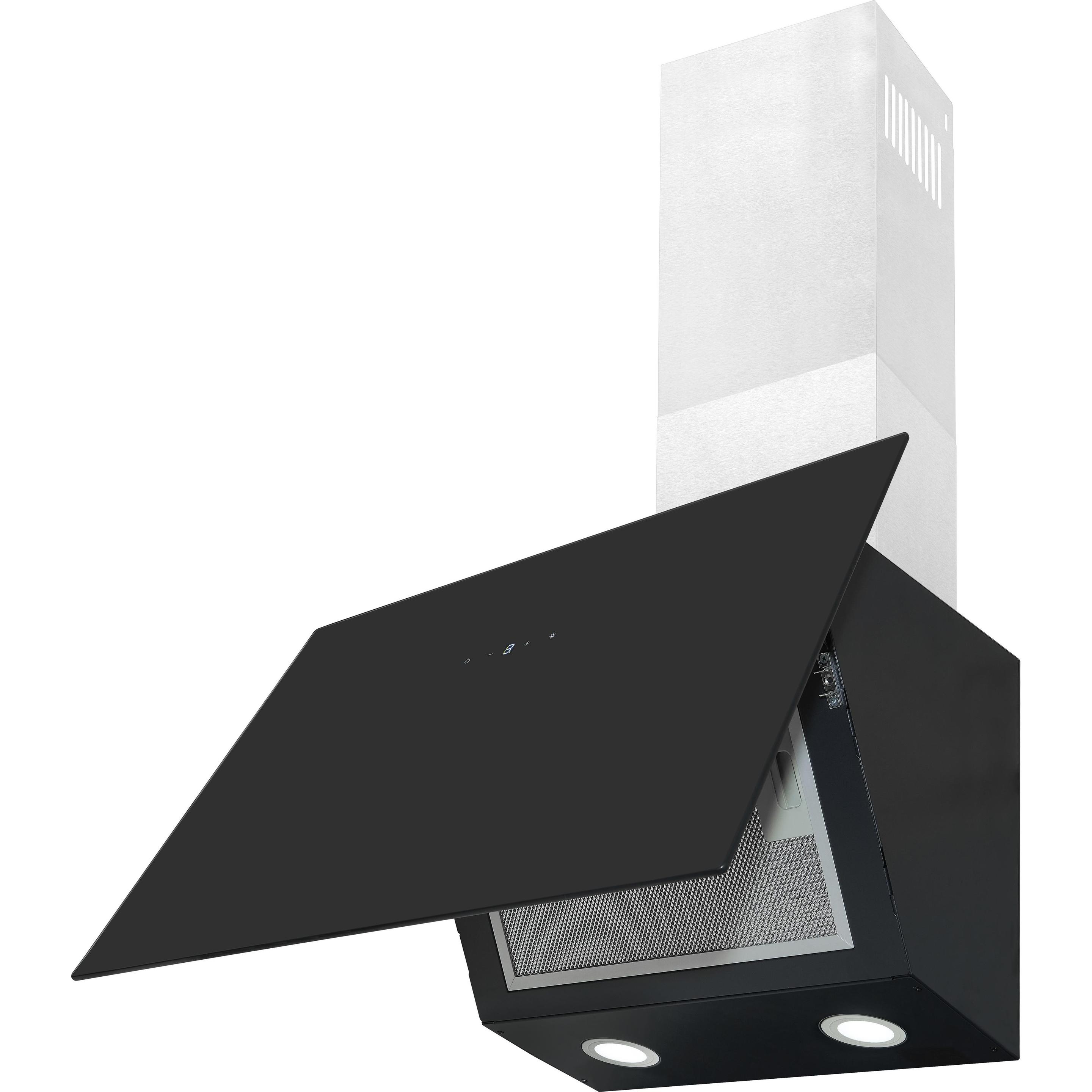 Thumbnail - Exquisit KFD60-8.1 Wandmontiert ³/h G, Dunstabzugshaube, Schwarz