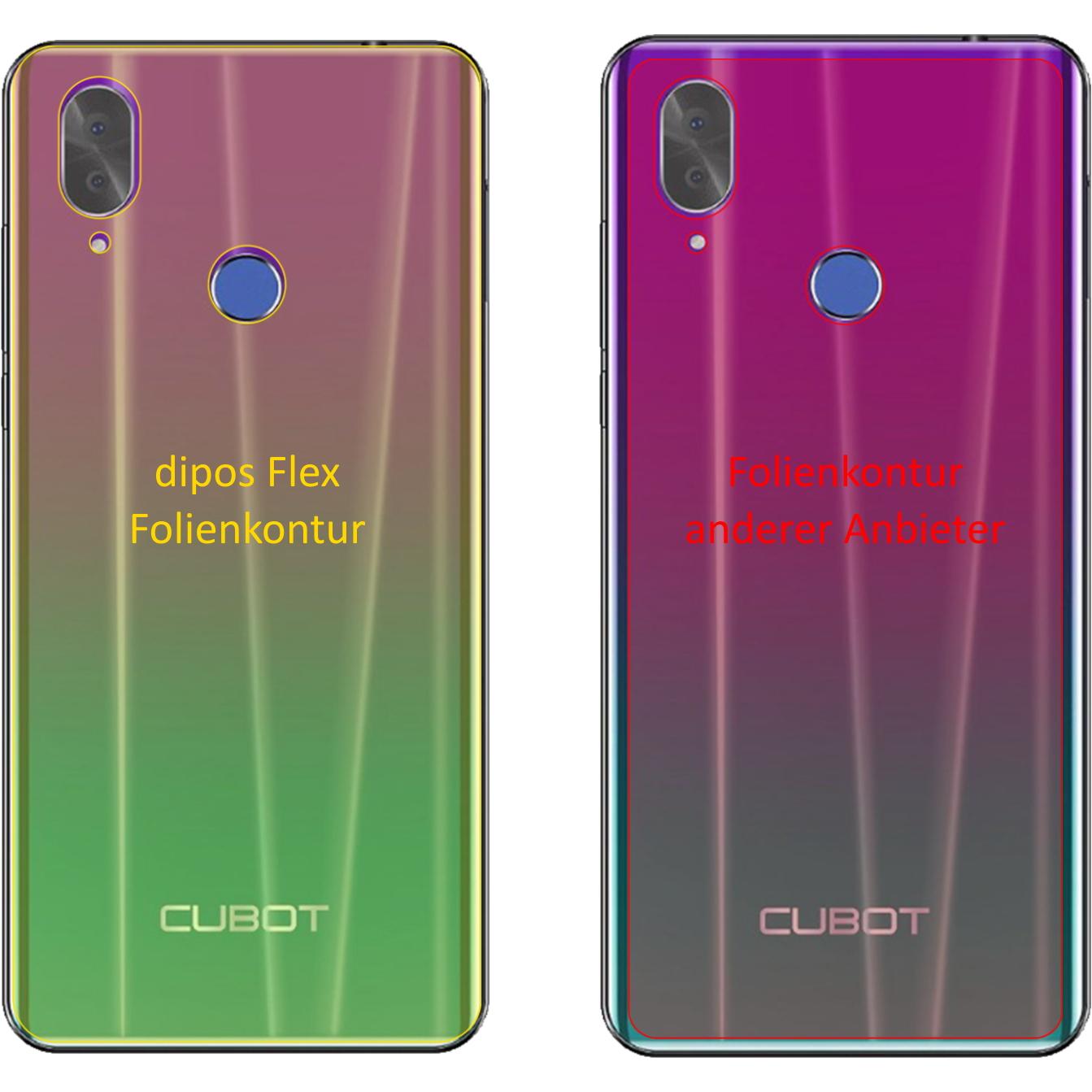 Thumbnail - Dipos Displayschutzfolie Full-Cover 3D (2 Stück, Cubot X19), Smartphone Schutzfolie, Transparent