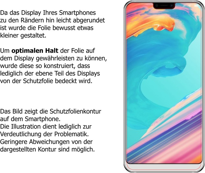 Actual product image Dipos Screen Protector Crystalclear (2 Piece, Ulefone T2 Pro)