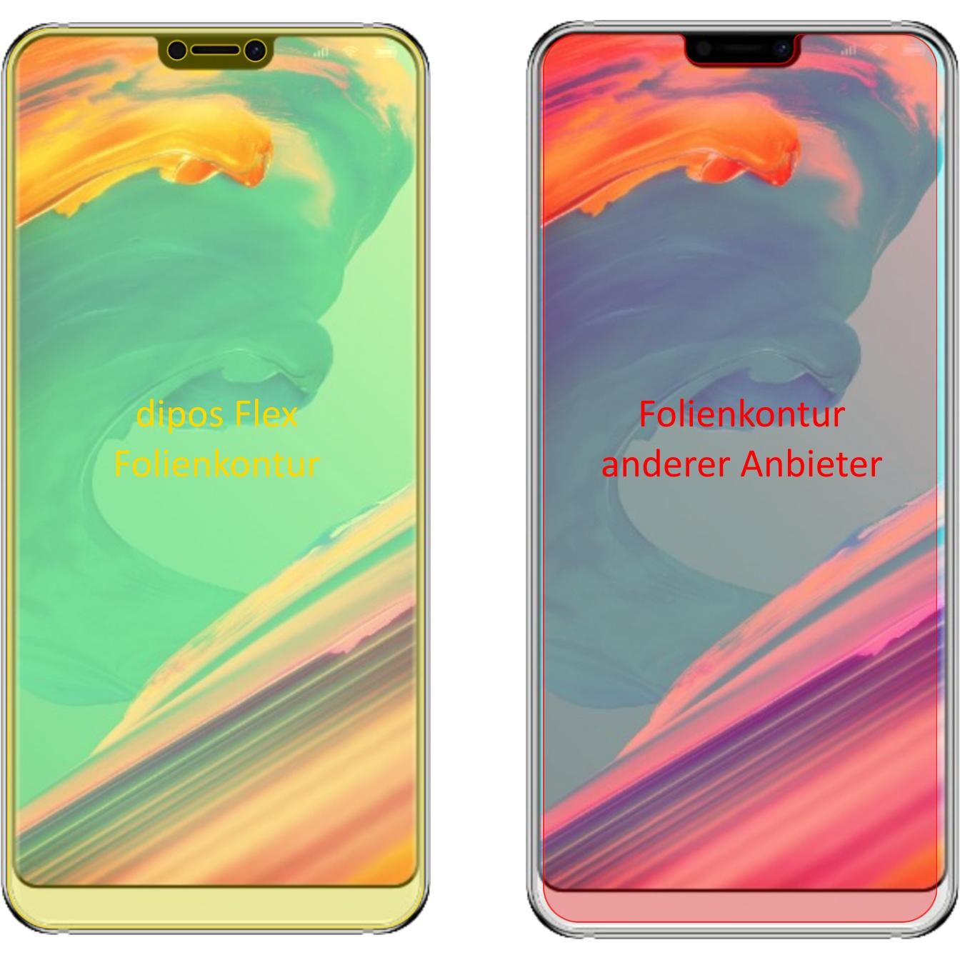 Thumbnail - Dipos Displayschutzfolie Full-Cover 3D (3 Stück, Ulefone T2 Pro), Smartphone Schutzfolie, Transparent