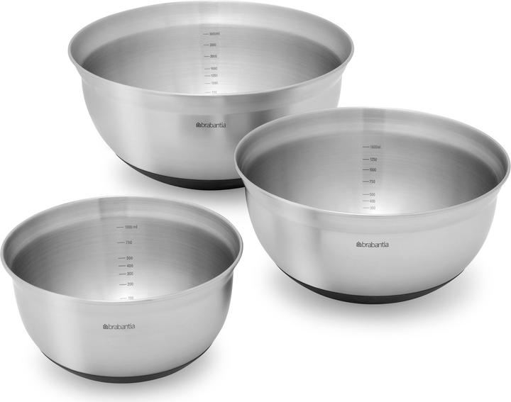 Image du produit Brabantia Bol de mélange (26 cm, 3 l, 3 x)