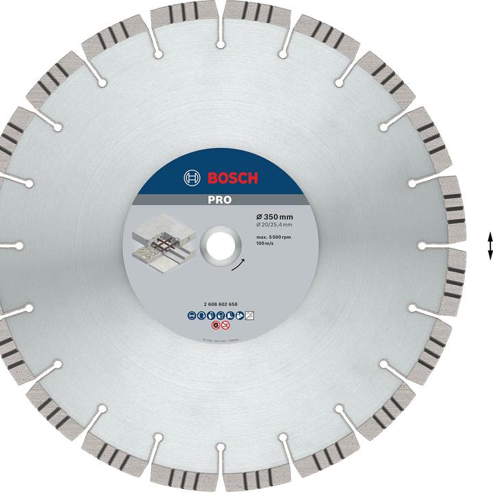 Produktbild Bosch Professional Zubehör PRO Concrete Diamanttrennscheibe, 350 x 20/25,4 mm