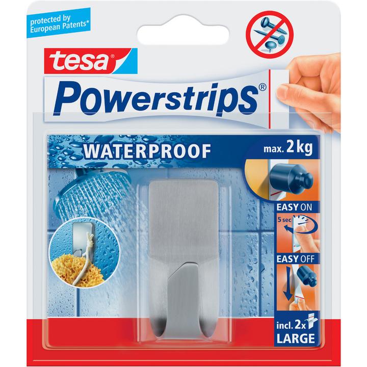 Actual product image tesa Powerstrips Waterproof Hook ZOOM