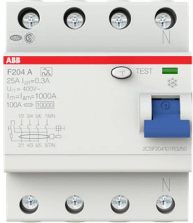 Image du produit ABB RCD, F 204, 4 POLE
