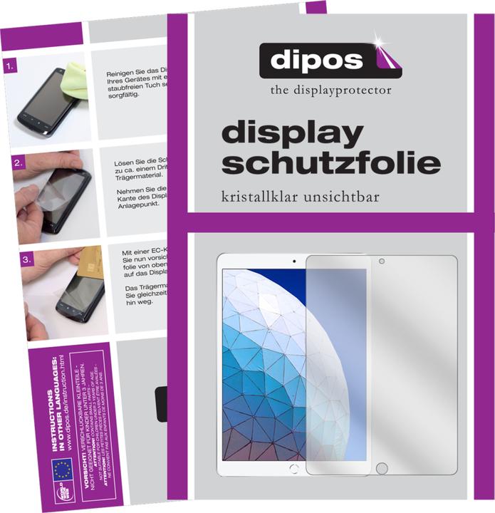 Produktbild Dipos Displayschutzfolie Crystalclear (2 Stück, iPad Air 2019 (3. Gen))