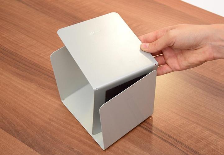 Produktbild Maul Buchstütze aus Metall grau (12.5 x 15 x 15 cm)